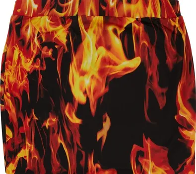 Юбка Vetements Fire Mini Skirt 'Fire', красный