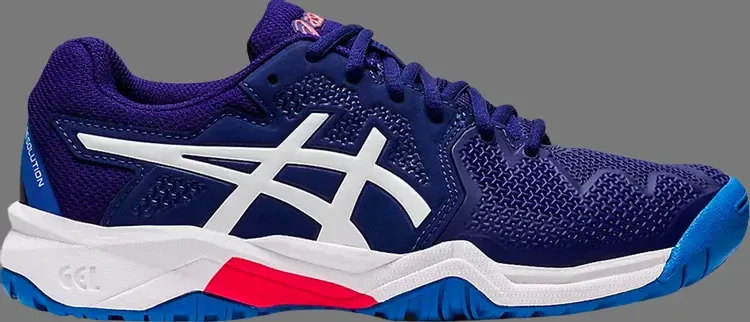 Кроссовки gel resolution 8 gs 'dive blue' Asics, синий