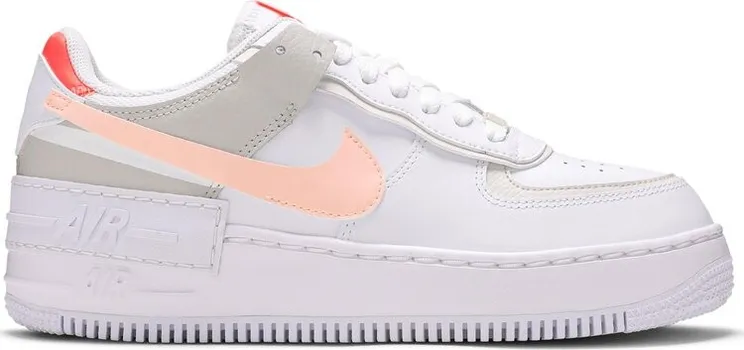 Кроссовки Nike Wmns Air Force 1 Low Shadow 'White Bright Mango', белый