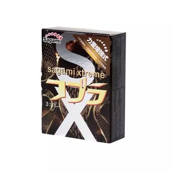 Sagami Xtreme Cobra Презервативы конусообразные 3 шт