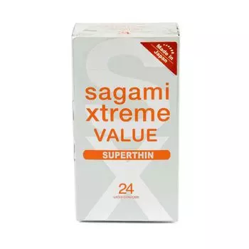 Sagami Xtreme Superthin Презервативы ультратонкие 0,04 мм 24 шт