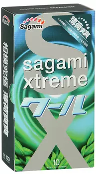 Sagami Xtreme Mint Презервативы с ароматом мяты 10 шт