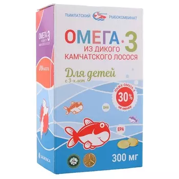 Salmonica Омега-3 из дикого камчатского лосося капсулы для детей с 3 лет 84 шт