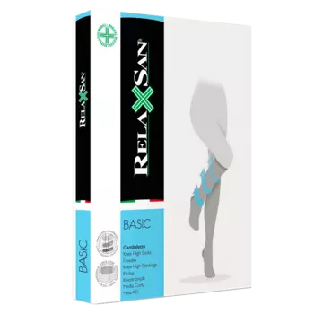 Relaxsan Basic Гольфы компрессионные Gambaletto 2 класс компрессии 280 den размер 5 Черные