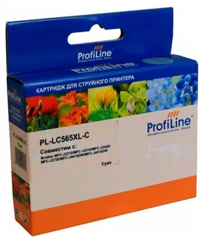 Картридж струйный ProfiLine PL-LC565XL-C (LC565XL-C), голубой, совместимый, для Brother MFC-J2310/MFC-J2510/MFC-J3520/MFC-J3720/MFC-J4410DW/MFC-J4510DW