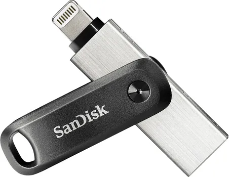 Флешка 256Gb USB 3.0/Lightning Sandisk iXpand Go, серебристый (SDIX60N-256G-GN6NE)