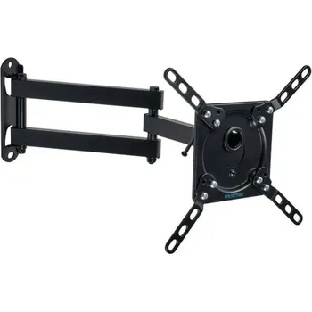 Кронштейн для телевизора Kromax DIX-14 черный 15"-42" макс.20кг настенный поворотно-выдвижной и наклонный