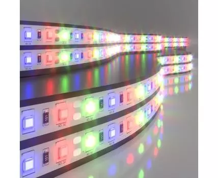 Лента светодиодная 12V 14,4W 60Led 5050 IP20 RGB, 5м