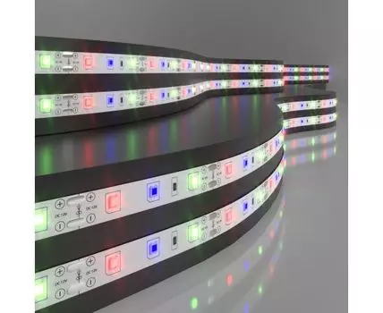 Лента светодиодная 12V 4,8W 60Led 2835 IP20 RGB, 5м