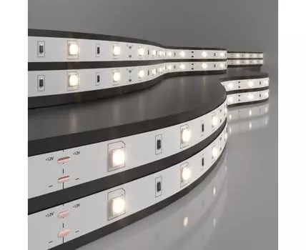 Лента светодиодная 12V 7,2W 30Led 5050 IP20 теплый белый, 5м
