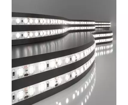 Лента светодиодная 12V 9,6W 120Led 2835 IP65 дневной белый, 5м