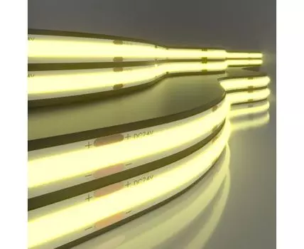 Лента светодиодная 24V 11W 352Led COB IP20 теплый белый, 5м