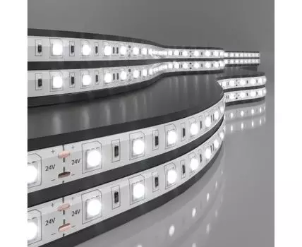 Лента светодиодная 24V 14,4W 60Led 5050 IP65 дневной белый, 5м