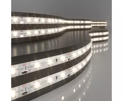 Лента светодиодная 24V 4,8W 60Led 2835 IP65 теплый белый, 5м