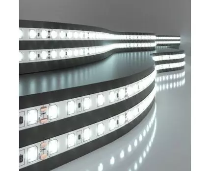 Лента светодиодная 24V 9,6W 120Led 2835 IP20 холодный белый, 5м
