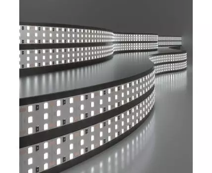 Лента светодиодная 360LED 26W IP20 трехрядная 6500К холодный белый 2835 24V 360Led 26W IP20