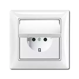 ABB BJB Basic 55 Бел Розетка с/з 16А 250В, IP44, в сборе
