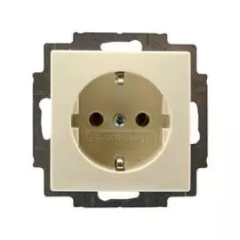 ABB BJB Basic 55 Беж Розетка с/з