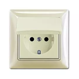 ABB BJB Basic 55 Беж Розеткас/з 16А 250В, IP44, в сборе