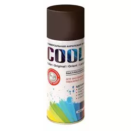 аэрозольная эмаль cool шоколадный коричневый полуглянцевый 400мл.