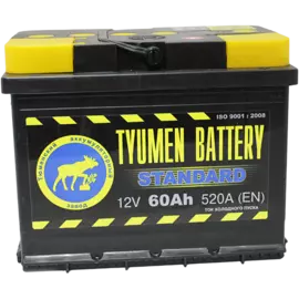 Аккумулятор Тюмень STANDARD 60 А/ч о.п. 6CT60R