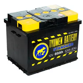 Аккумулятор Тюмень STANDARD 60 п.п.520А 6CT60L