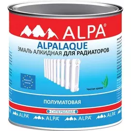 эмаль альпалак алкидная для радиаторов п/мат. термостойкая 0,5л
