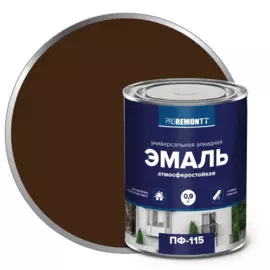 эмаль пф-115 proremontt коричневый 0,9кг