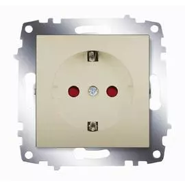 ABB Cosmo Титаниум Розетка с/з с защитными шторками