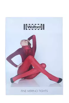 Колготки из волокон шерсти Fine Merino Tights темно-серого цвета