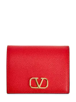 Кожаный кошелек с литым логотипом VLogo Signature