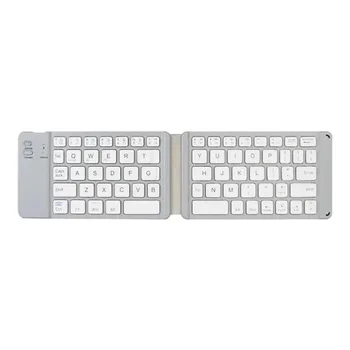 Мини-беспроводная складная клавиатура SeenDa Bluetooth-compita, клавиатура Bluetooth-compita для iPad, планшета, смартфона, Slient Click