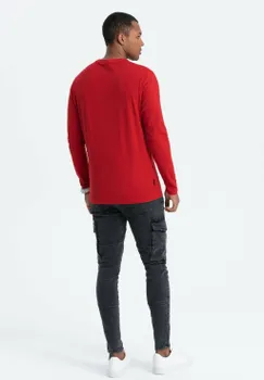 Футболка с длинным рукавом Ombre, красная