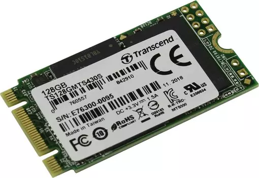 Твердотельный накопитель (SSD) Transcend 128Gb 430S, 2242, M.2 (TS128GMTS430S)