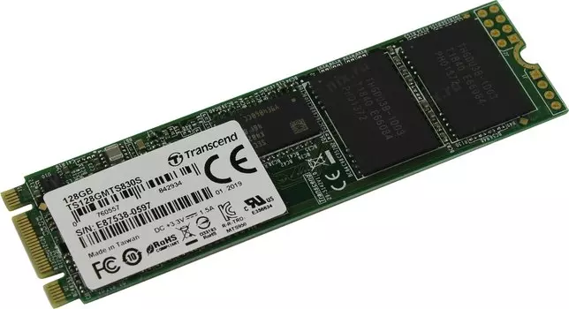 Твердотельный накопитель (SSD) Transcend 128Gb 830S, 2280, M.2 (TS128GMTS830S)