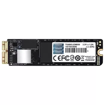 Твердотельный накопитель (SSD) Transcend 480Gb JetDrive 850, 2280, M.2, NVMe (TS480GJDM850)