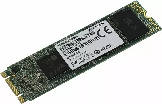 Твердотельный накопитель (SSD) Transcend 480Gb MTS820, 2280, M.2 (TS480GMTS820S)