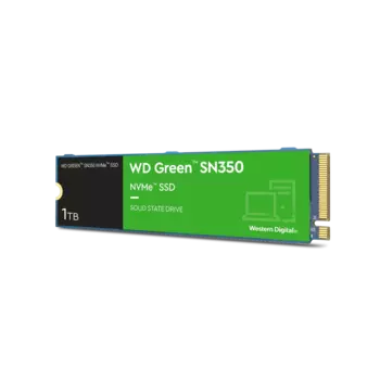 Твердотельный накопитель (SSD) Western Digital 1Tb Green SN350, 2280, M.2, NVMe (WDS100T3G0C)
