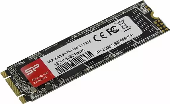 Твердотельный накопитель (SSD) Silicon Power 120Gb M55, 2280, M.2 (SP120GBSS3M55M28)