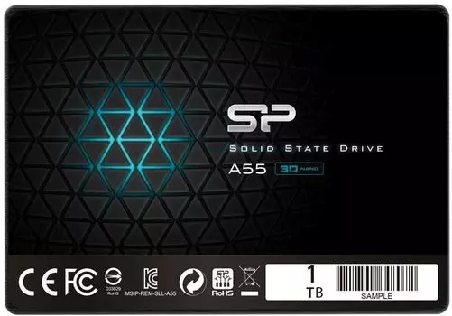 Твердотельный накопитель (SSD) Silicon Power 1Tb Ace A55, 2.5", SATA3 (SP001TBSS3A55S25)