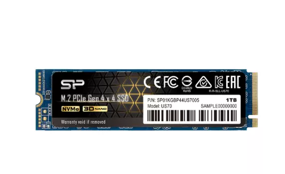 Твердотельный накопитель (SSD) Silicon Power 1Tb US70, 2280, M.2, NVMe (SP01KGBP44US7005)