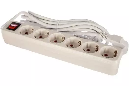 Удлинитель LEZARD Lila, 6-розеток, 5м, белый (720-0605-602)