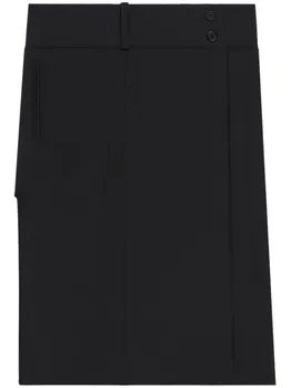 Courrges юбка с поясом, черный