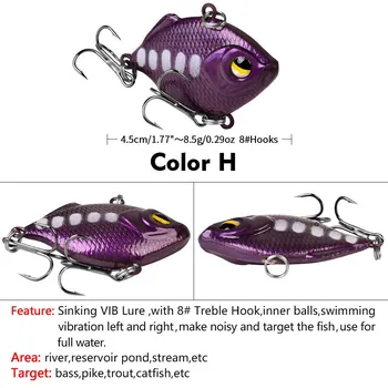 Новая искусственная приманка Bionic Bait 4,5 см/8,5 г Пластиковая приманка VIB Hard Bait