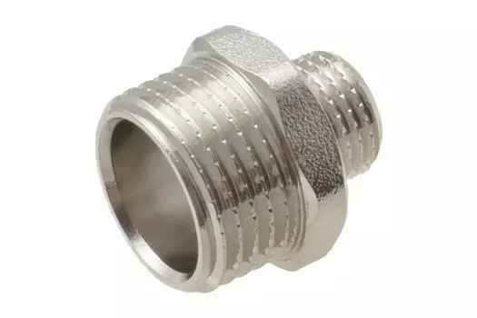 Ниппель - переходник (бочонок) 1/2" х 1/4" н/н MPF, MP-У