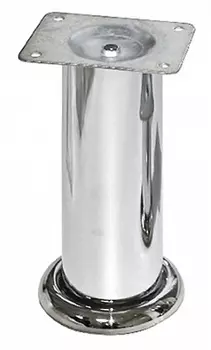 Ножка D50х50мм, круглая, нерегул, хром - накл. Tech-Krep
