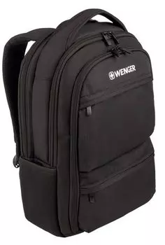 Рюкзак Wenger 15.6", черный, 32x21x43 см, 16 л (+ Антисептик-спрей для рук в подарок!)