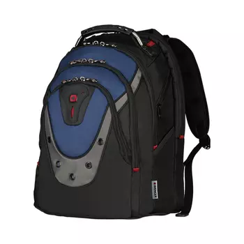Рюкзак Wenger 17", черный/синий, 37x26x47 см, 23 л (+ Антисептик-спрей для рук в подарок!)