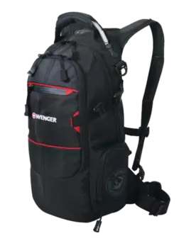 Рюкзак Wenger Narrow Hiking Pack, чёрный, 23х18х47 см, 22 л (+ Антисептик-спрей для рук в подарок!)