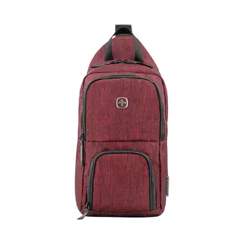 Рюкзак Wenger Urban Contemporary, с одним плечевым ремнем, бордовый, 19х12х33 см, 8 л (+ Антисептик-спрей для рук в подарок!)